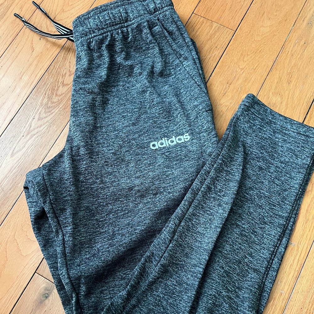 Adidas womens sweatpants size small marbled gray/black